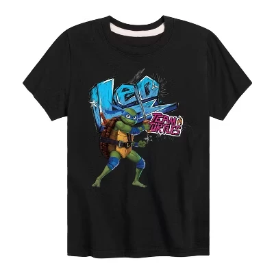 Футболка для мальчиков TMNT Лео, черная