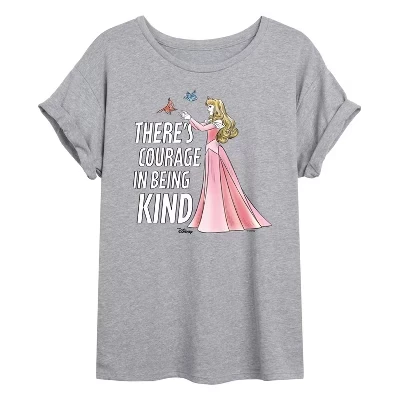 Женская футболка Disney Courage In Being Kind, серая