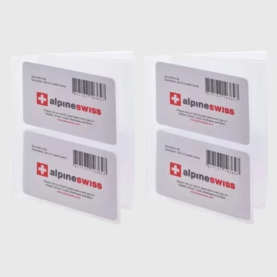 Мужские вкладыши для кошелька Alpine Swiss 6-страничные, прозрачные