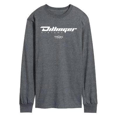 Мужская футболка с длинным рукавом Dillinger Systems с графическим рисунком heather charcoal