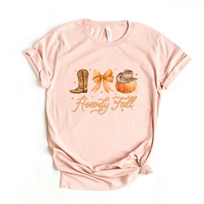 Осенняя футболка с коротким рукавом Coquette Howdy