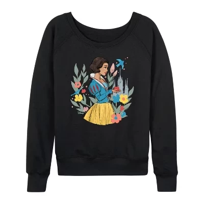 Женский лонгслив Snow White Sketch, черный