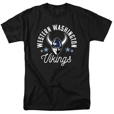 Мужская футболка Western Washington University Vikings черного цвета