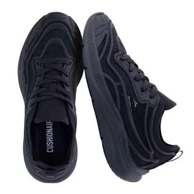 Женские кроссовки CushionAire Trax, сетчатые, черные