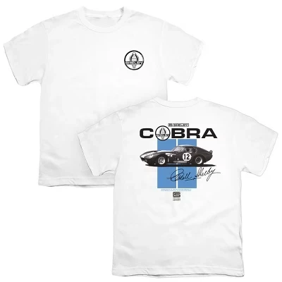 Футболка Cobra Racing Stripes для мальчиков белого цвета