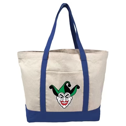 Холщовая сумка-тоут Joker Symbol с внешним карманом, многоразовая сумка через плечо для покупок, учебы, пляжа, королевской семьи