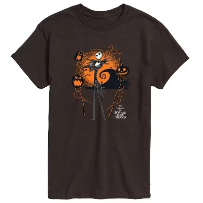 Мужская футболка The Nightmare Before Christmas, коричневая