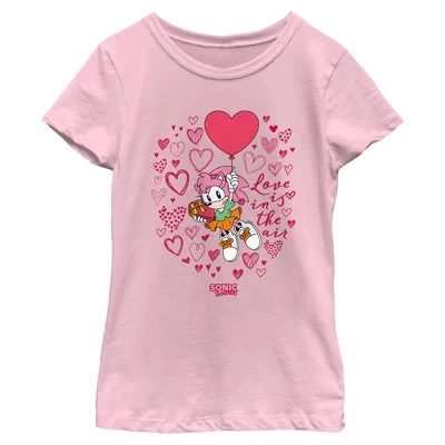 Футболка Girls Love Is In The Air розового цвета