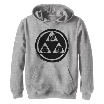 Спортивная толстовка с капюшоном Triforce для мальчика в круглом стиле athletic heather