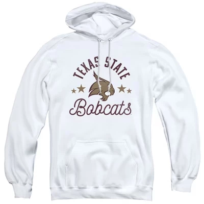 Мужское худи NCAA Texas State Bobcats, серый меланж