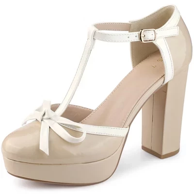 Женские туфли Blissful Step на платформе, бежевые