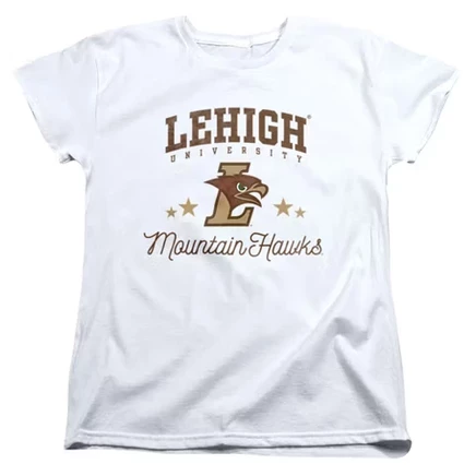 Женская футболка Lehigh University Mountain Hawks белого цвета