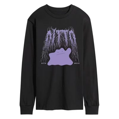 Мужской лонгслив Pokémon Metal Ditto, черный