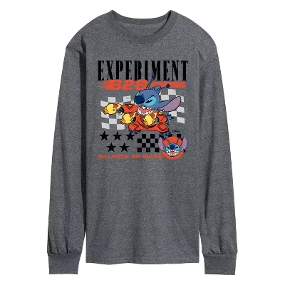 Мужской лонгслив Lilo & Stitch Racing Jersey, антрацитовый