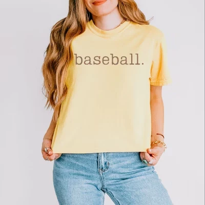 Женская футболка Simply Sage Market Baseball, сливочная