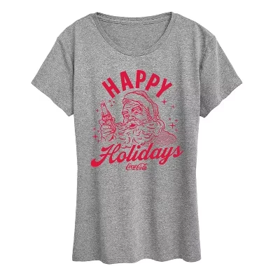 Женская футболка с коротким рукавом и рисунком Happy Holidays Coca-Cola