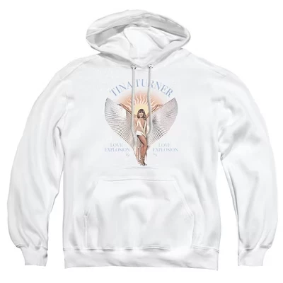 Men's Tina Turner Love Explosion Wings 1979 Pull-Over Hoodie white