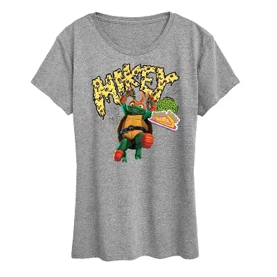 Женская футболка с коротким рукавом Michelangelo AKA Mikey с графическим рисунком