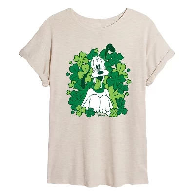 Женская футболка с объемным рисунком Pluto Shamrocks birch