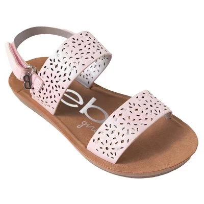 Детские сандалии bebe с открытым носком, розовые