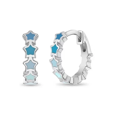 Детские серьги In Season Jewelry 925 со звёздами, голубые