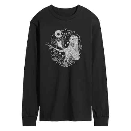 Мужская футболка The Nightmare Before Christmas, черная