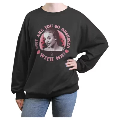 Женская толстовка Mean Girls «Одержима мной?», графитовая