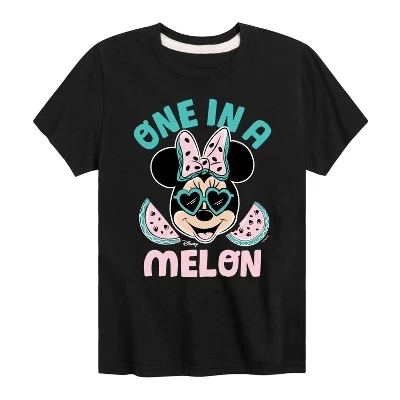 Футболка One In A Melon с коротким рукавом и рисунком дыни, черная
