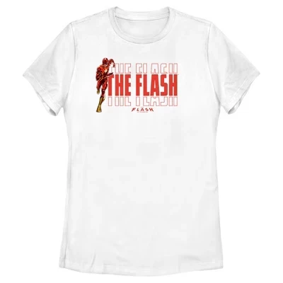 Женская футболка с логотипом The Flash Speedster Barry Allen белого цвета