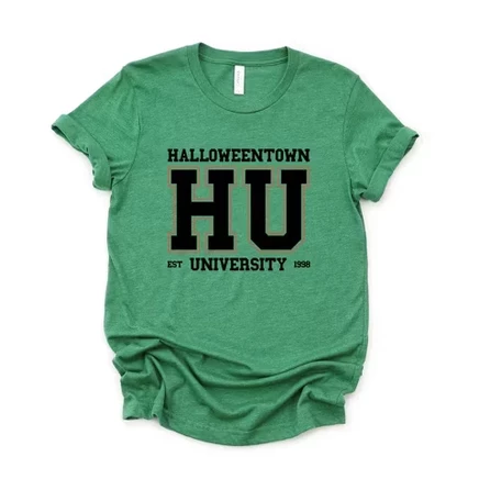 Футболка с коротким рукавом Halloweentown University 1988 - XS - Grass