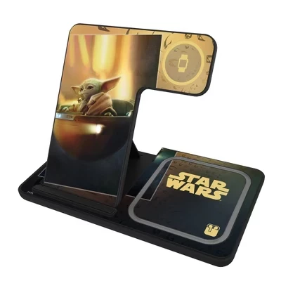 Беспроводная зарядка Keyscaper Mandalorian 15 Вт 3-в-1, Grogu