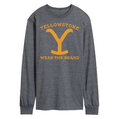 Мужской лонгслив Yellowstone Wear The Brand Y, антрацит