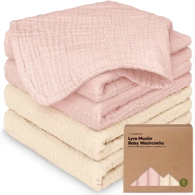 Детские салфетки KeaBabies Lyra, 30×30 см, камео