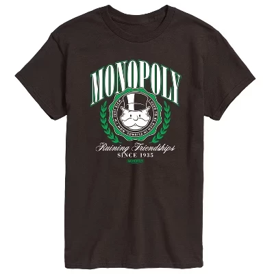 Мужская футболка Monopoly Collegiate, коричневая