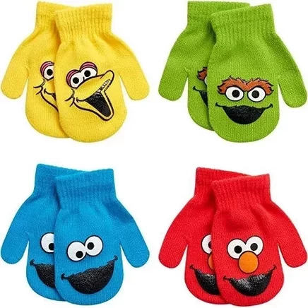 Набор варежек для мальчиков Sesame Street, 2–4 года