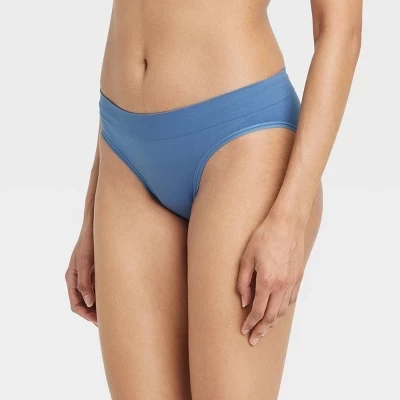 Женское впитывающее бесшовное нижнее белье-бикини Period Underwear - ™ синего цвета