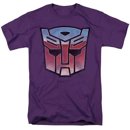 Мужская футболка Transformers Vintage Autobot с логотипом, фиолетовая