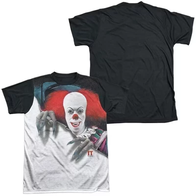 Мужская футболка для костюма It 1990 Pennywise It с коротким рукавом, белая