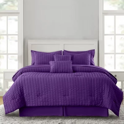 Набор для кровати Lux Decor, 10 предметов, фиолетовый