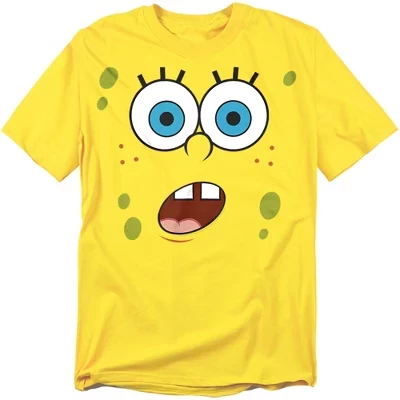 Мужская футболка SpongeBob Surprise Face, желтая