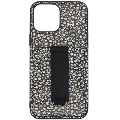 Чехлы Чехол для телефона iPhone 14 Pro Max с бумажником и ремешком для пальцев moonlight blossoms