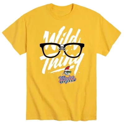 Мужская футболка с коротким рукавом и рисунком в очках Wild Thing, желтая