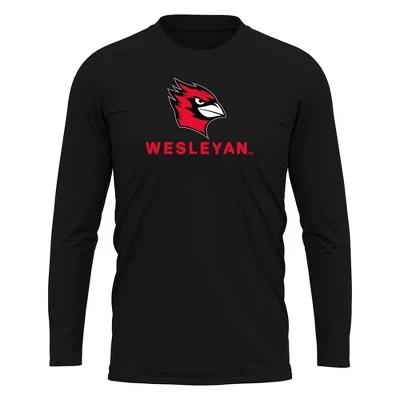 Мужская спортивная футболка NCAA Wesleyan University, черная