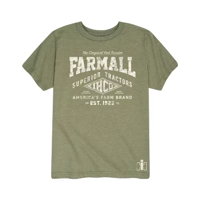 Футболка для мальчиков Case IH Farmall, зеленая
