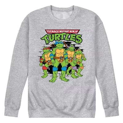 Мужской свитшот Teenage Mutant Ninja Turtles, серый меланж