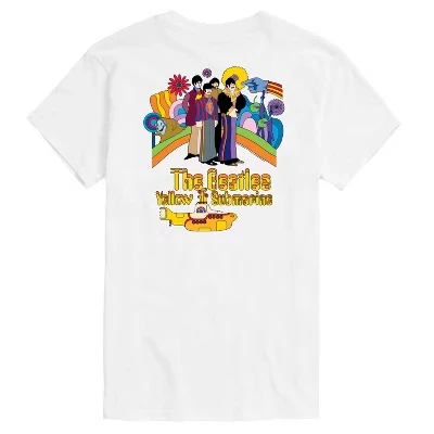 Мужская футболка The Beatles «Жёлтая подлодка», белая