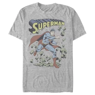 Мужская футболка DC Comics Супермен, серый меланж