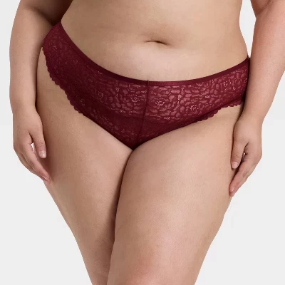 Модное женское кружевное нижнее белье Cheeky - ™ красного цвета