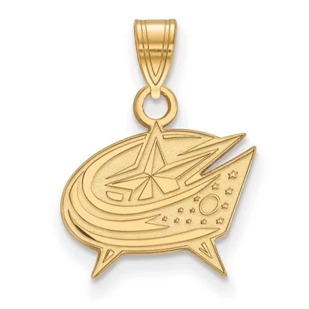 Подвеска Black Bow Jewelry Co. Columbus Blue Jackets из 14‑каратного золота