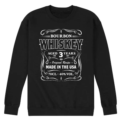 Мужской свитшот Instant Message Bourbon Whiskey, черный
